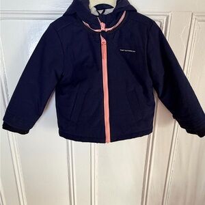 Tempo Outerwear Kids Duo Navy and Pink 3 in 1 Carseat Safe Coat